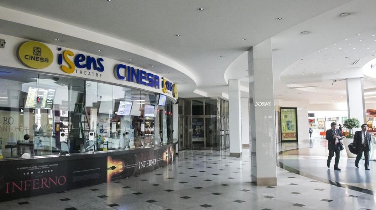 Las salas de cine del centro comercial Diagonal Mar.