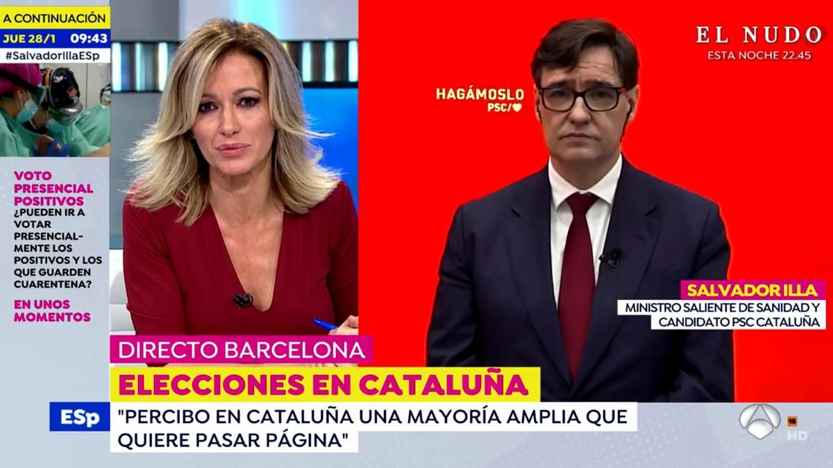 Tensión entre Susanna Griso y Salvador Illa: "Es difícil sostener tantísimas contradicciones" Tensión entre Susanna Griso y Salvador Illa: "Es difícil sostener tantísimas contradicciones"