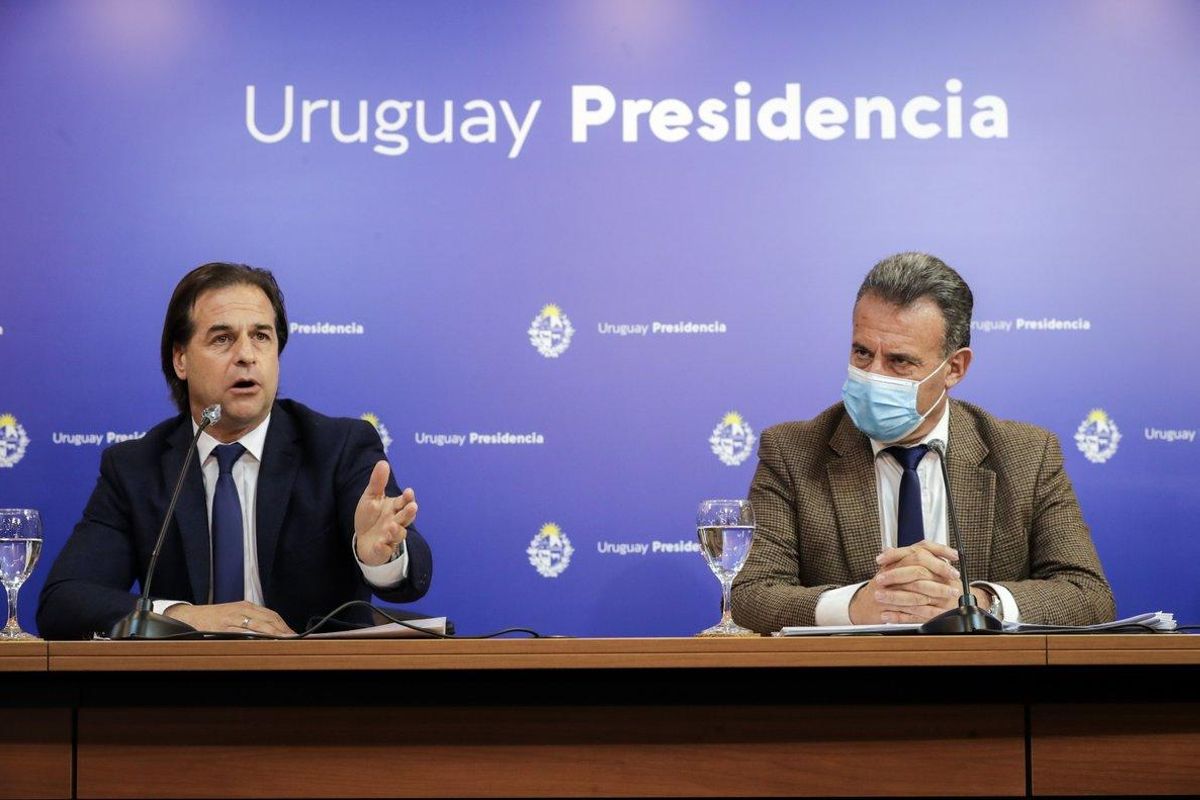 El presidente de Uruguay, Luis Lacalle Pou. El presidente de Uruguay, Luis Lacalle Pou.