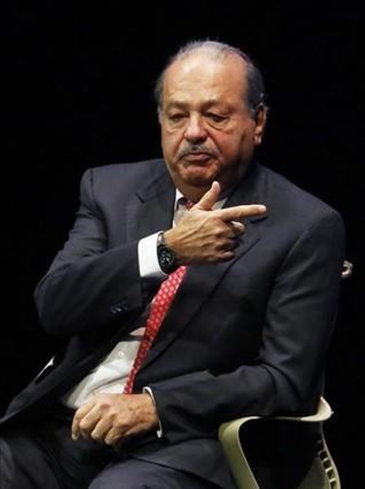 Carlos Slim, durante una conferencia en México. Carlos Slim, durante una conferencia en México.