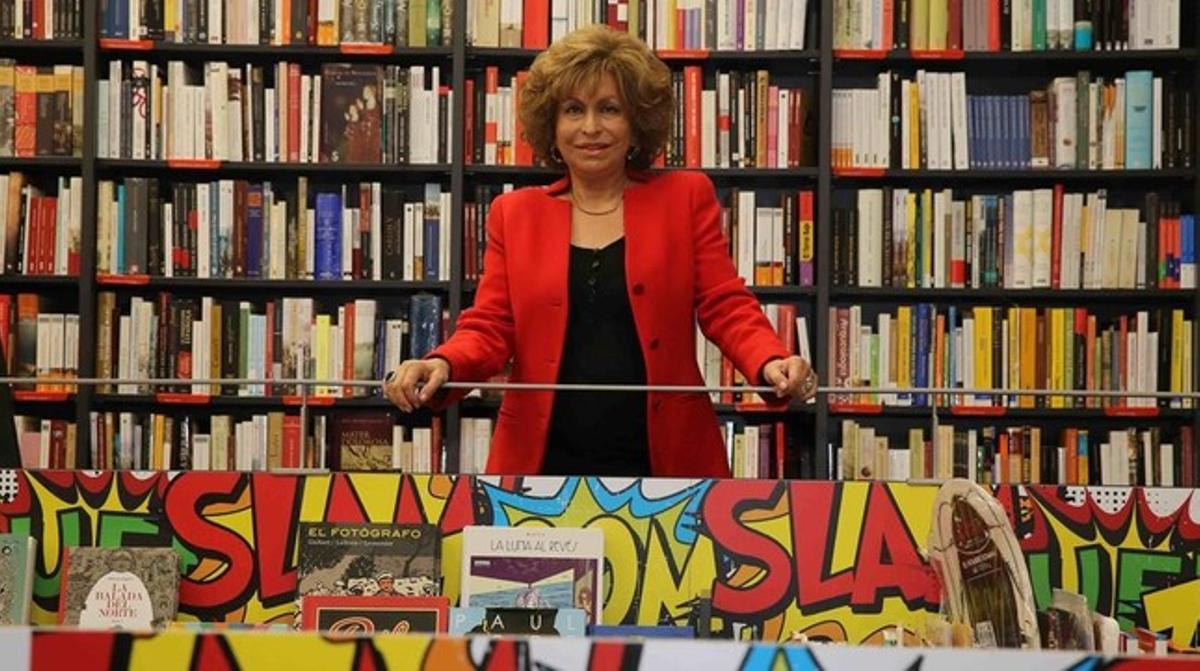 Magda Oranich, en la Casa del Llibre, donde este lunes presenta un libro. 