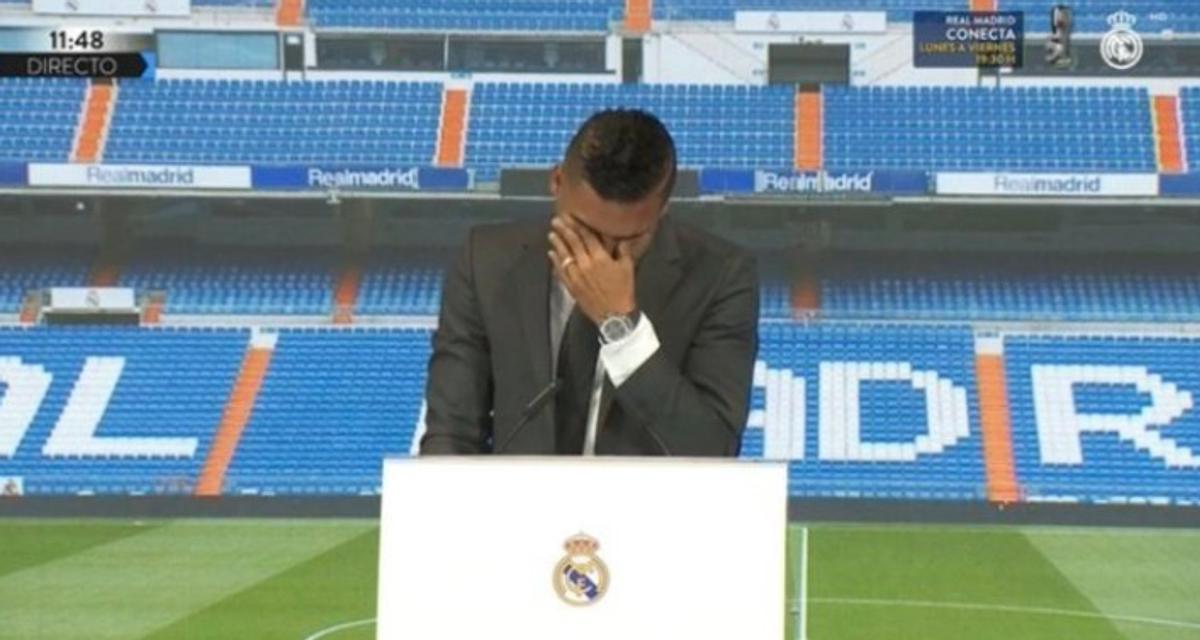 Casemiro, entre lágrimas, en su despedida del Real Madrid