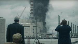 Stellan Skarsgärd y Jared Harris, en una imagen de ’Chernobyl’.