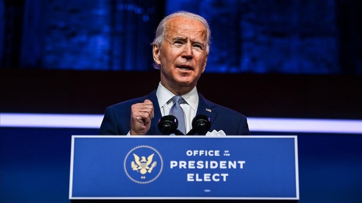 Biden, durante la presentación de su futuro Gobierno. Biden, durante la presentación de su futuro Gobierno.