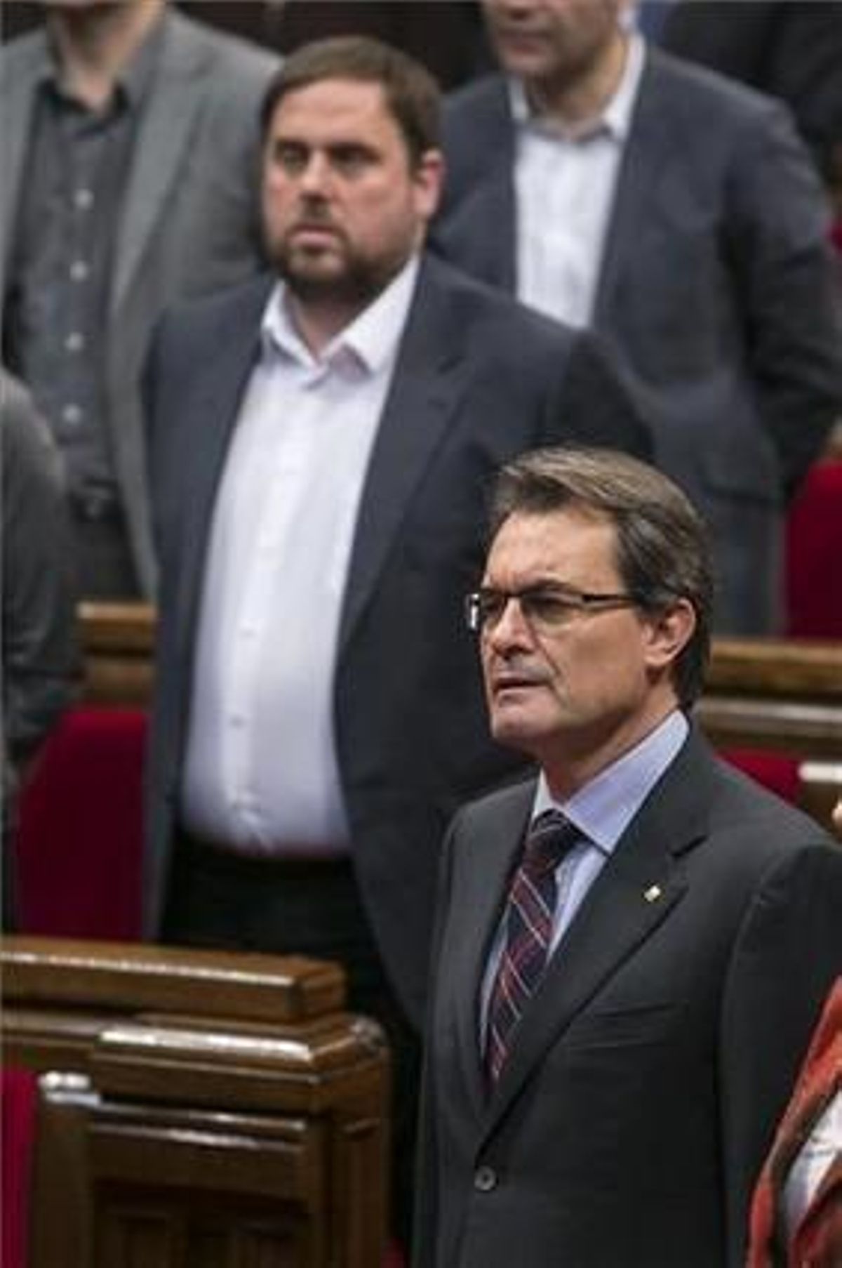 Artur Mas y Oriol Junqueras en la constitución del nuevo Parlament Artur Mas y Oriol Junqueras en la constitución del nuevo Parlament