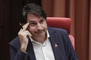 El diputado de Junts, Francesc de Dalmases, en una comparecencia en el Parlament