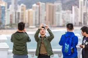 Turistas en Benidorm.