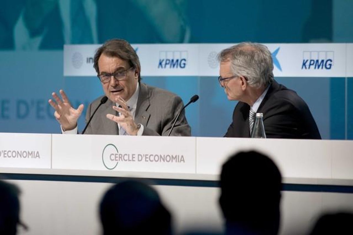 Artur Mas y Anton Costas en la inauguración del Cercle d’Economia el pasado febrero. Artur Mas y Anton Costas en la inauguración del Cercle d’Economia el pasado febrero.