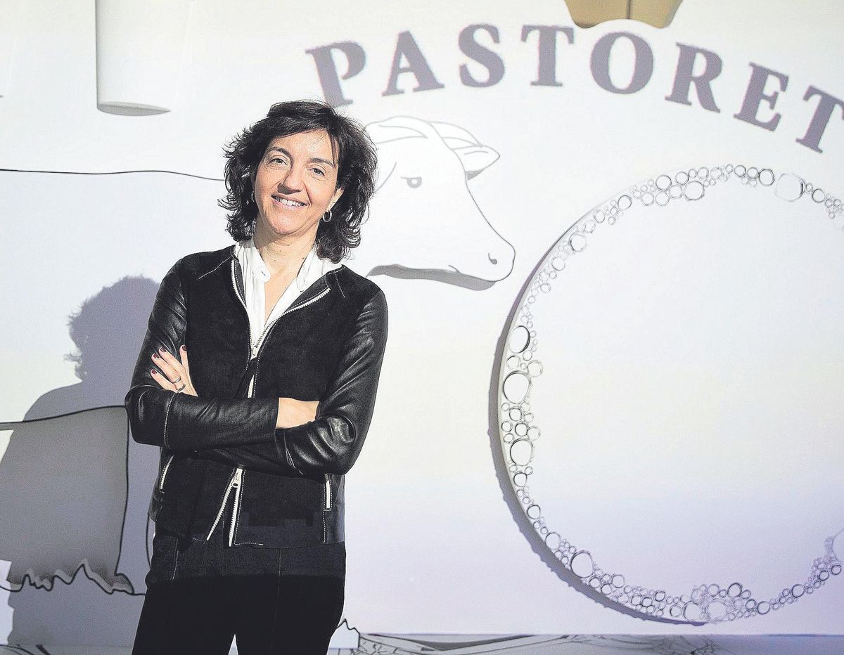Teresa Vallès, en el estand de Pastoret en Alimentaria 2022 Teresa Vallès, en el estand de Pastoret en Alimentaria 2022