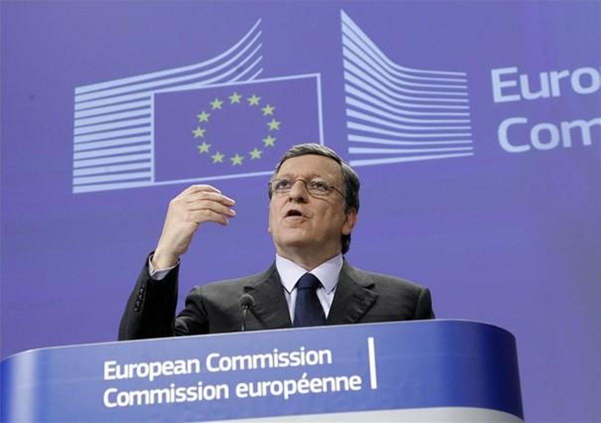 Durao Barroso, durante la conferencia de prensa en Bruselas este miércoles. Durao Barroso, durante la conferencia de prensa en Bruselas este miércoles.
