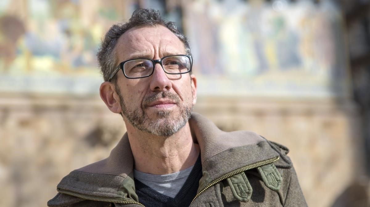 El escritor Ricardo Ménendez Salmón, en Barcelona, la pasada semana. El escritor Ricardo Ménendez Salmón, en Barcelona, la pasada semana.