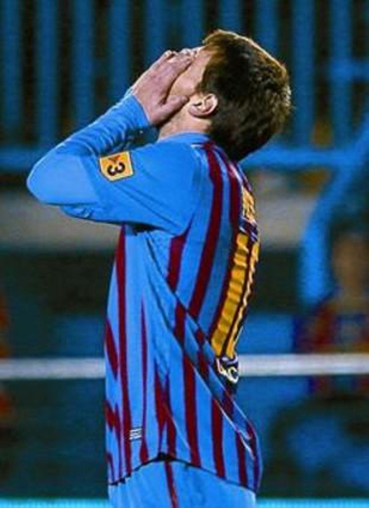 Messi se lamenta el sábado. Messi se lamenta el sábado.