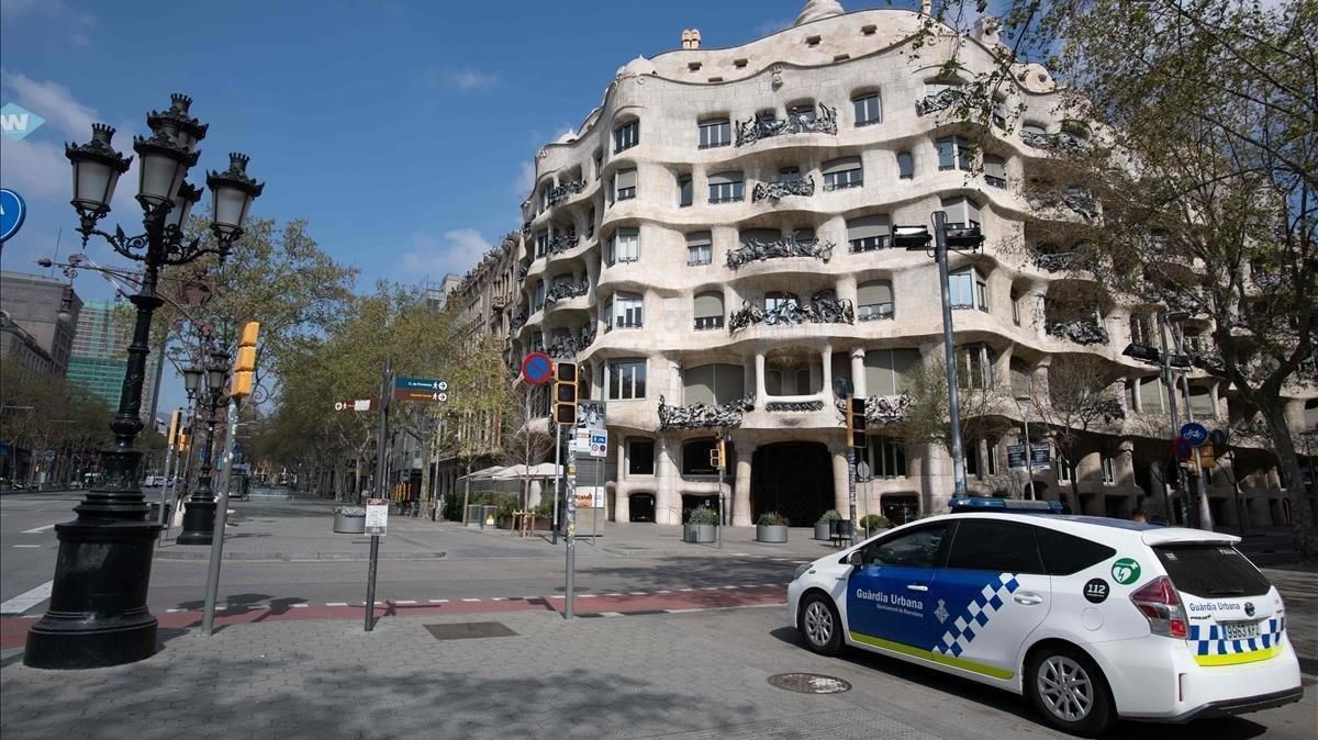 La Pedrera, en un paseo de Gracia vacío, el pasado 19 de marzo. La Pedrera, en un paseo de Gracia vacío, el pasado 19 de marzo.