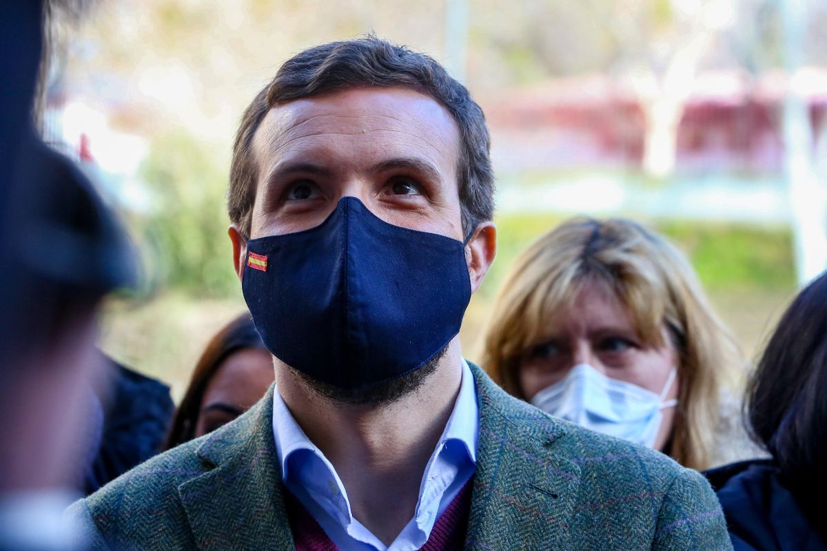 Casado, en Móstoles, este lunes, en un acto de la asociación ’Ni un niño sin juguetes’. Casado, en Móstoles, este lunes, en un acto de la asociación ’Ni un niño sin juguetes’.