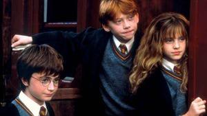 El trío protagonista de Harry Potter.