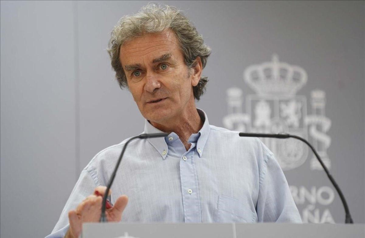 Rueda prensa en el ministerio de Sanidad de Fernando Simón para ofrecer información sobre la evolución de la Covid-19. Rueda prensa en el ministerio de Sanidad de Fernando Simón para ofrecer información sobre la evolución de la Covid-19.