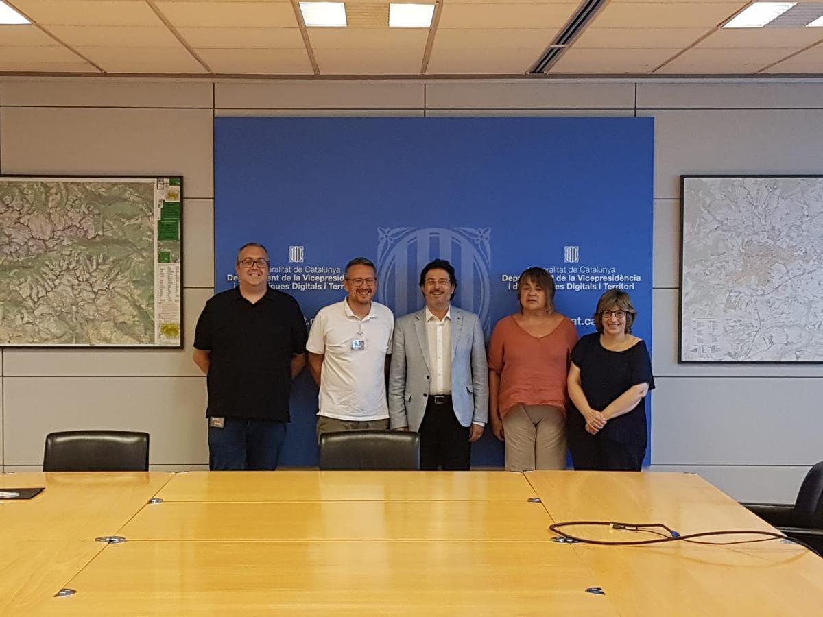Encuentro entre los distintos representantes de la Generalitat, Rubí, Sant Cugat y Terrassa