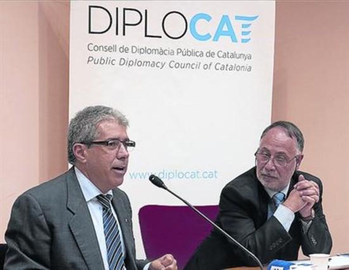 El ’conseller’ Homs, durante su intervención este jueves en Roma. El ’conseller’ Homs, durante su intervención este jueves en Roma.