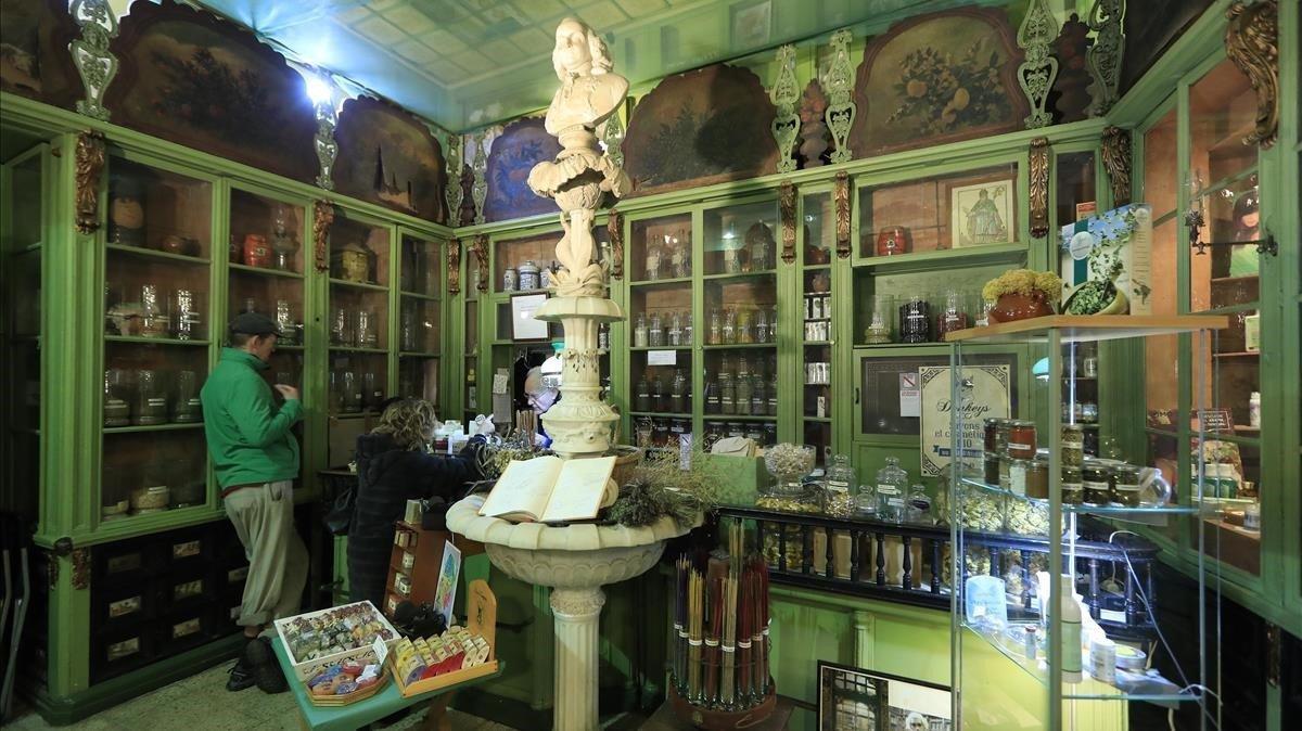 La histórica Herboristeria del Rei, una de las tiendas que ofrecen experiencias a los potenciales clientes. 