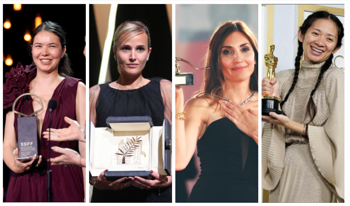 Las cineastas Alina Grigore, Julia Ducournau, Audrey Diwan y Chloé Zhao Las cineastas Alina Grigore, Julia Ducournau, Audrey Diwan y Chloé Zhao