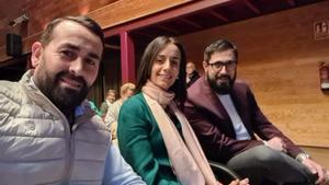 Emilio Molinero (derecha), junto a la candidata de Vox a la alcaldía de Mataró, Mónica Lora, en una fotografía de 2022