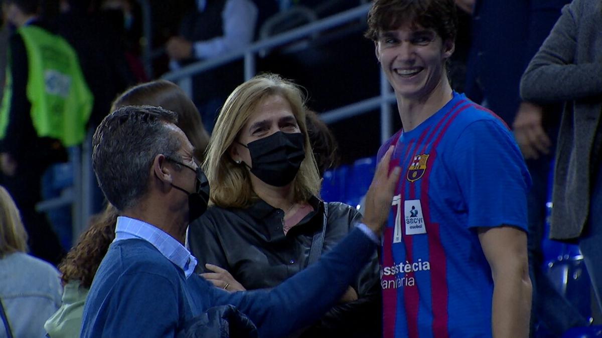 Pablo Urdangarin, fill d’Iñaki i la infanta Cristina, debuta amb el Barça al Palau