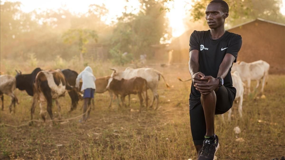 Joshua Cheptegei, en el distrito de Kapchorwa, en Uganda. Joshua Cheptegei, en el distrito de Kapchorwa, en Uganda.
