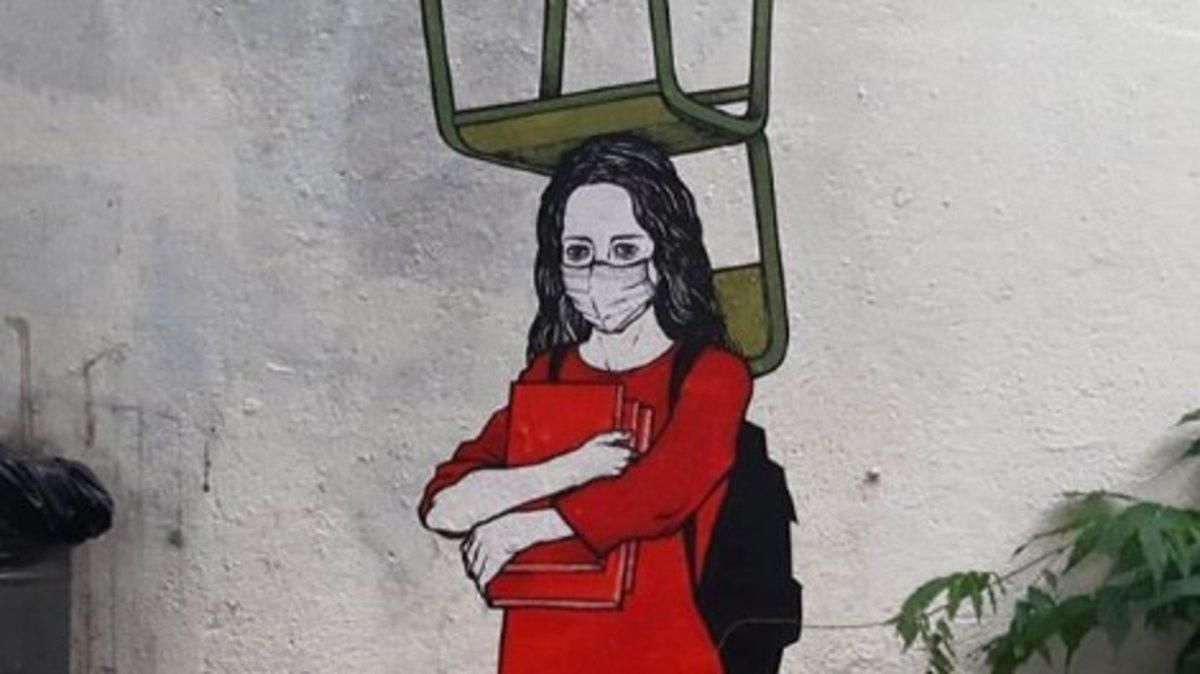 Uno de los graffitis del ’Primo de Banksy’. Uno de los graffitis del ’Primo de Banksy’.
