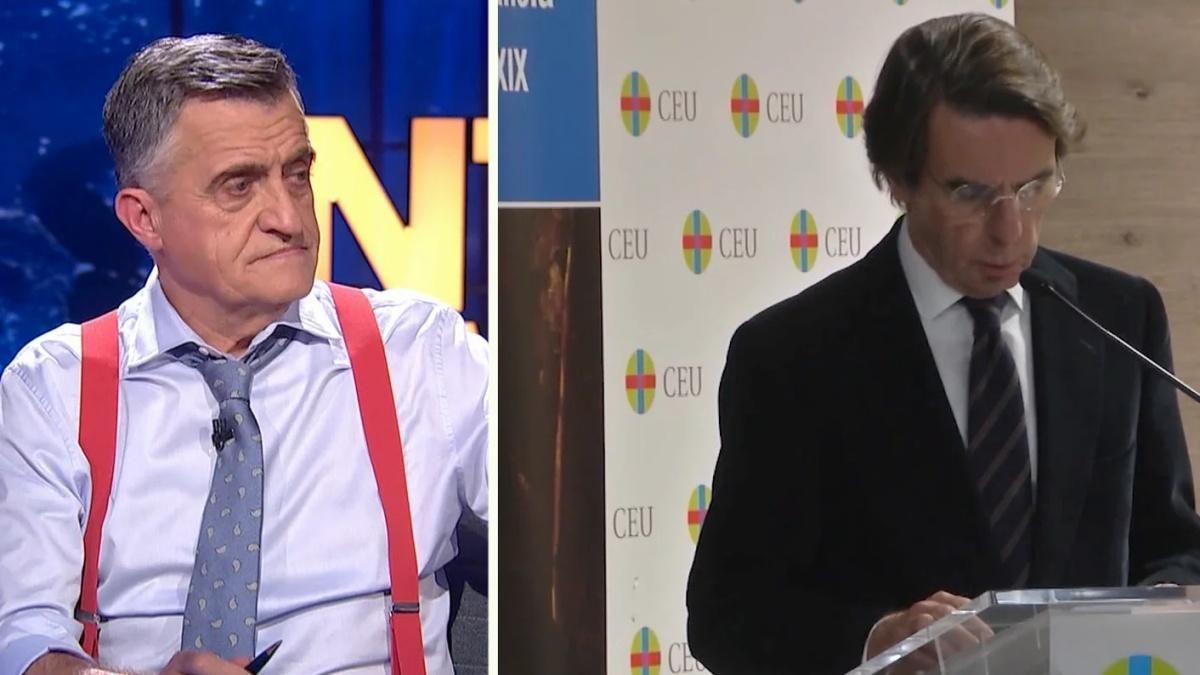El Gran Wyoming y José María Aznar El Gran Wyoming y José María Aznar