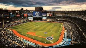Un partido en el Yankee Stadium de Nueva York.