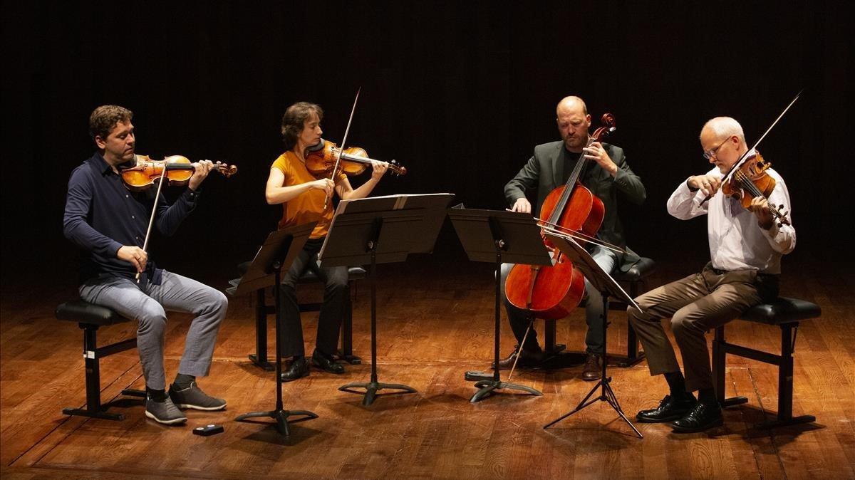 El Quartet Casals, uno de los seis cuartetos que participaron en la primera Bienal Internacional de Cuartetos del Auditori, cuyos conciertos están disponibles en L’Auditori Digital.