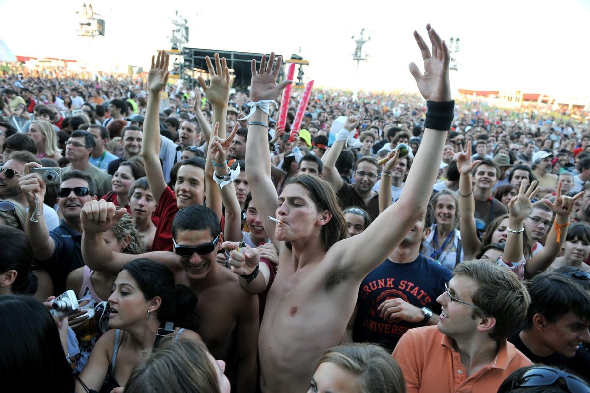 El festival Rock in Rio Madrid en Arganda del Rey, en 2008.