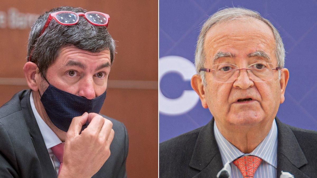 Canadell, izquierda; y González. Canadell, izquierda; y González.