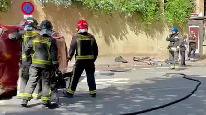Persecución policial en el barrio de Sant Gervasi