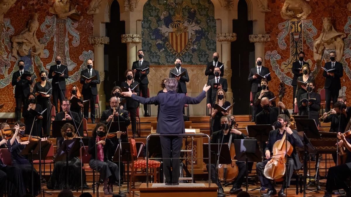 El Cor de Cambra del Palau interpretando ’El Mesías’ de Händel. El Cor de Cambra del Palau interpretando ’El Mesías’ de Händel.