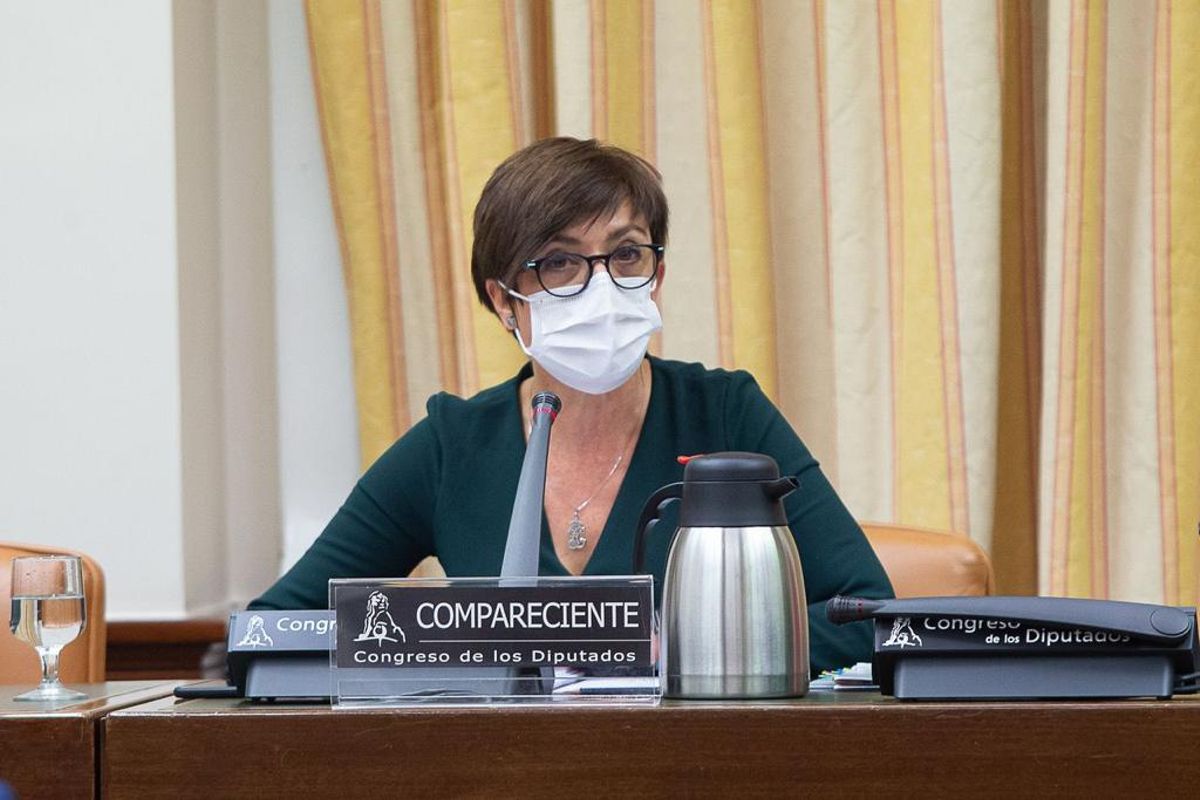 María Gámez, directora general de la Guardia Civil, en la comisión de Interior del Congreso. María Gámez, directora general de la Guardia Civil, en la comisión de Interior del Congreso.