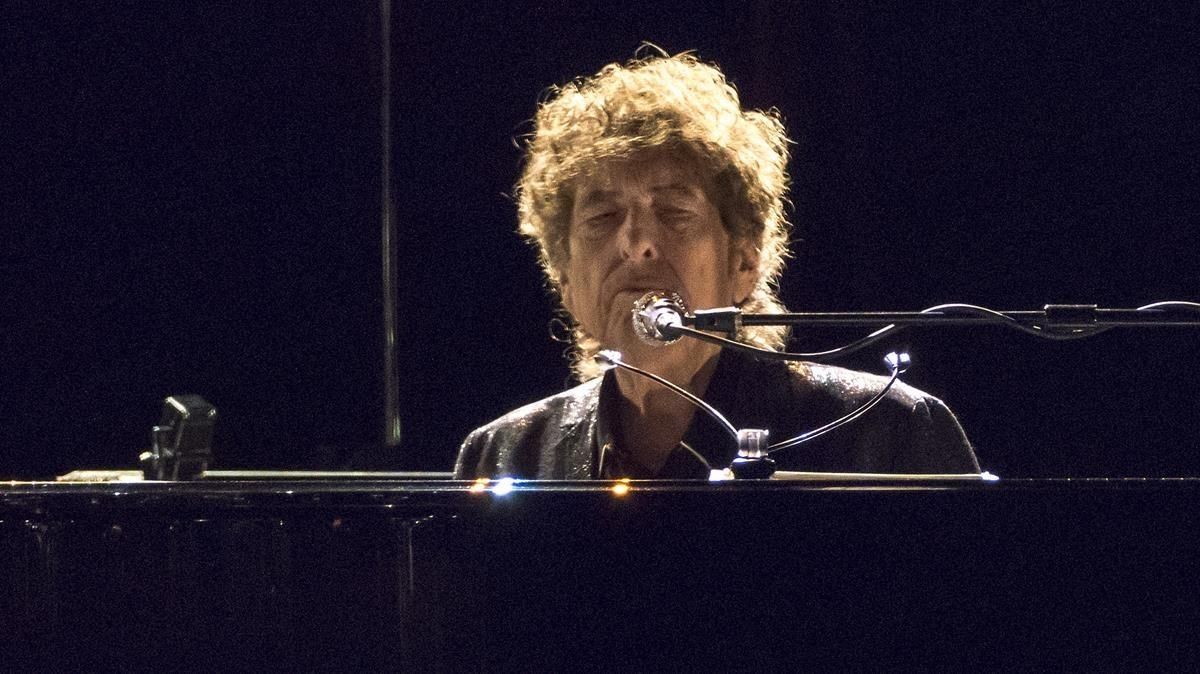 Bob Dylan durante su primer concierto en el Liceu Bob Dylan durante su primer concierto en el Liceu