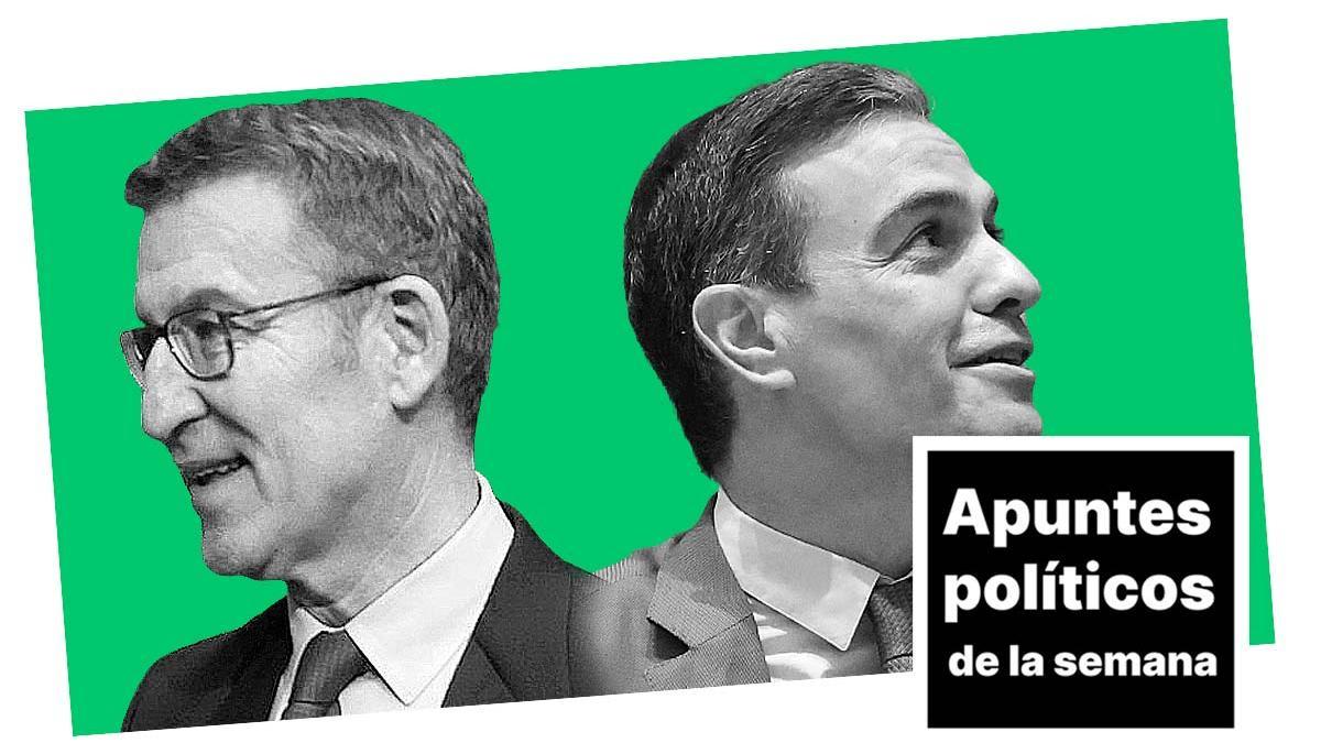 Feijóo quiere ser Houdini;  Sánchez, Obama