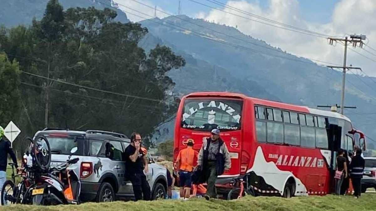 El lugar del accidente de Egan Bernal, en Colombia. El lugar del accidente de Egan Bernal, en Colombia.