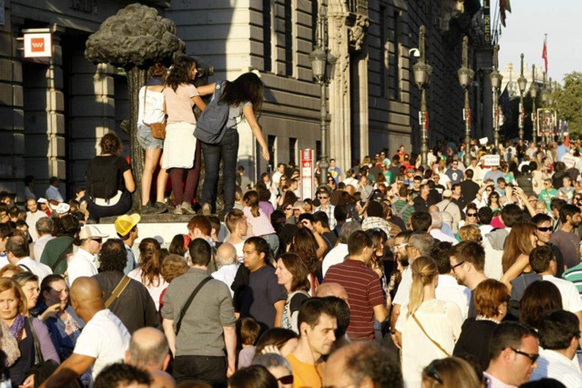 Participantes en la marcha de Madrid.