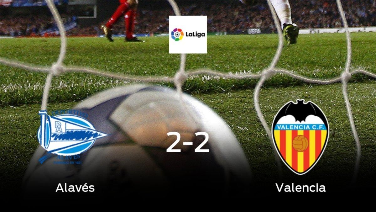 El Alavés y el Valencia se reparten los puntos tras su empate a dos El Alavés y el Valencia se reparten los puntos tras su empate a dos