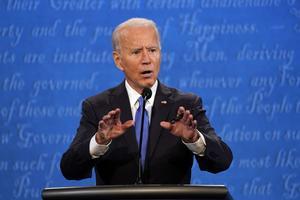 Joe Biden, en una de sus intervenciones en el debate.