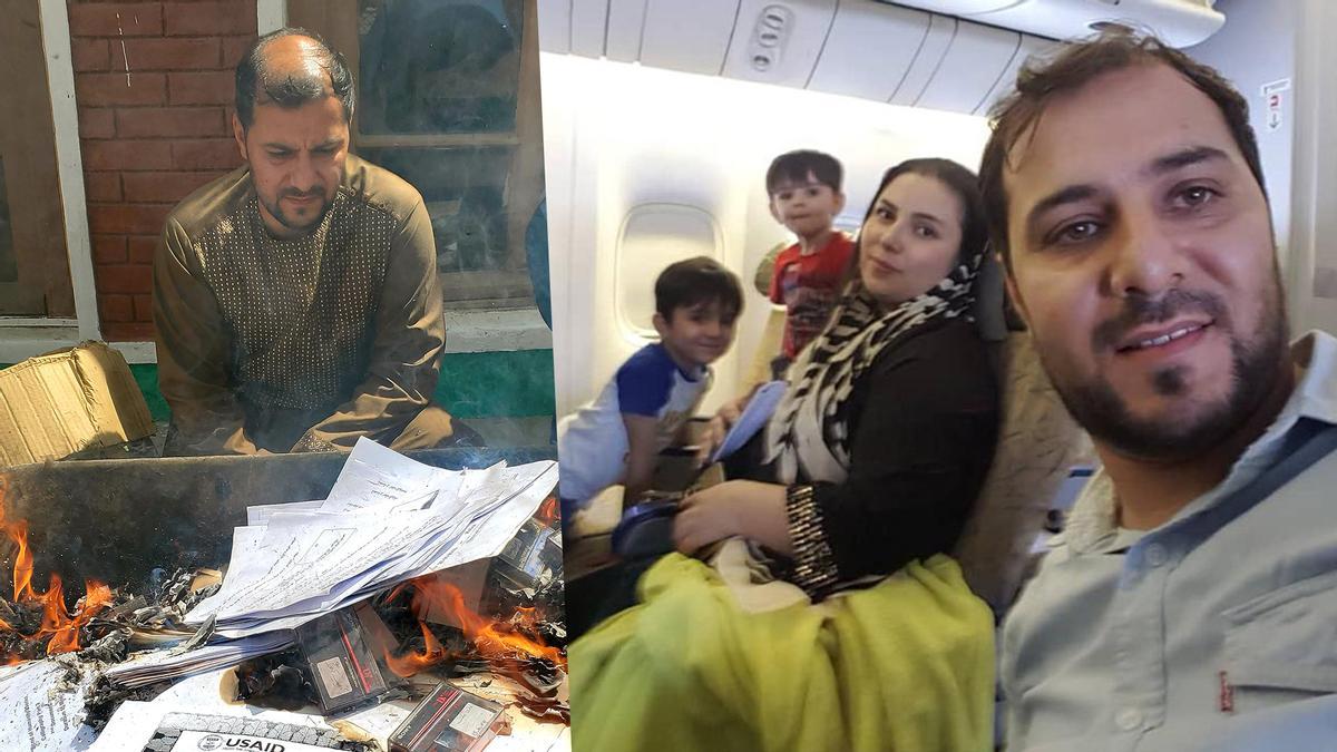 Tuve que quemarlo todo. La huida del periodista afgano Feridoon Aryan y su familia tras la llegada de los talibanes.
