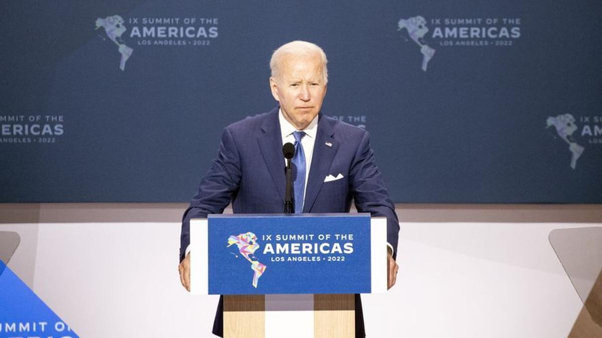 Joe Biden, en la Cumbre de las Américas. Joe Biden, en la Cumbre de las Américas.