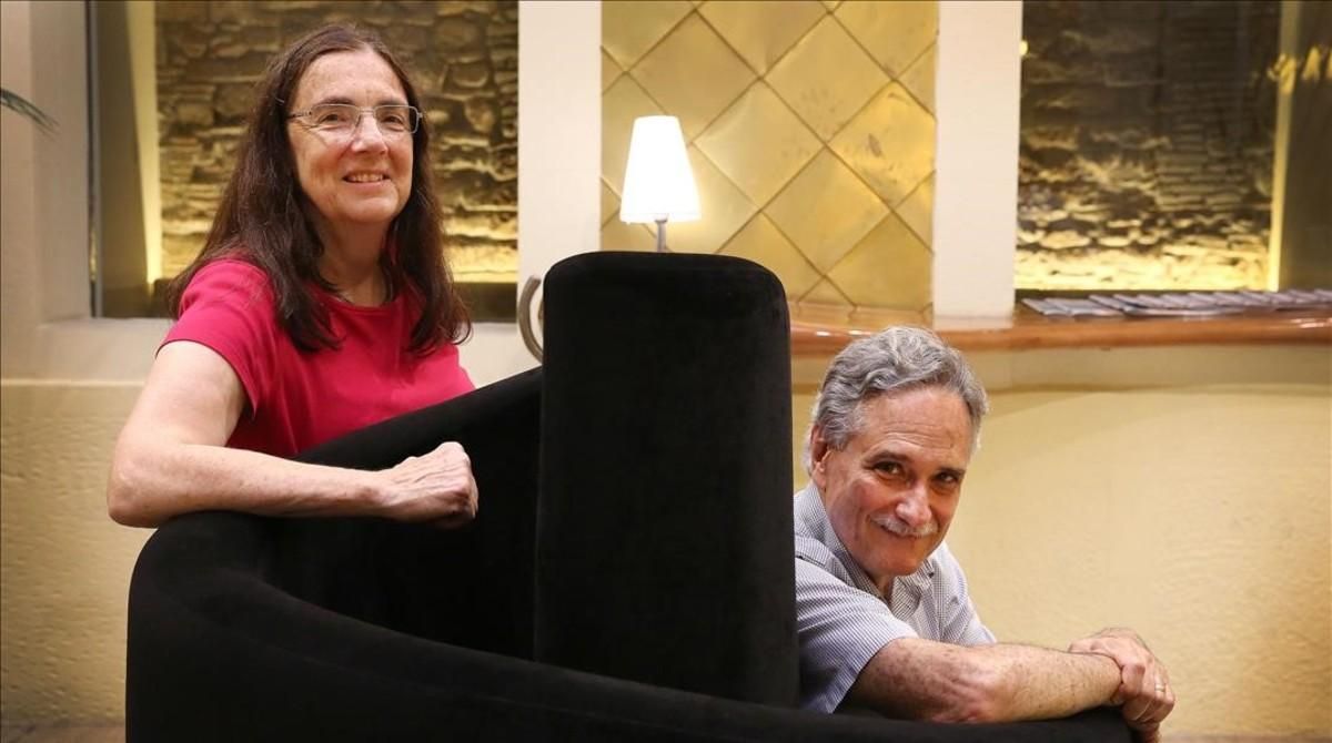 Nancy Madden y Robert Slavin, en Barcelona. Nancy Madden y Robert Slavin, en Barcelona.