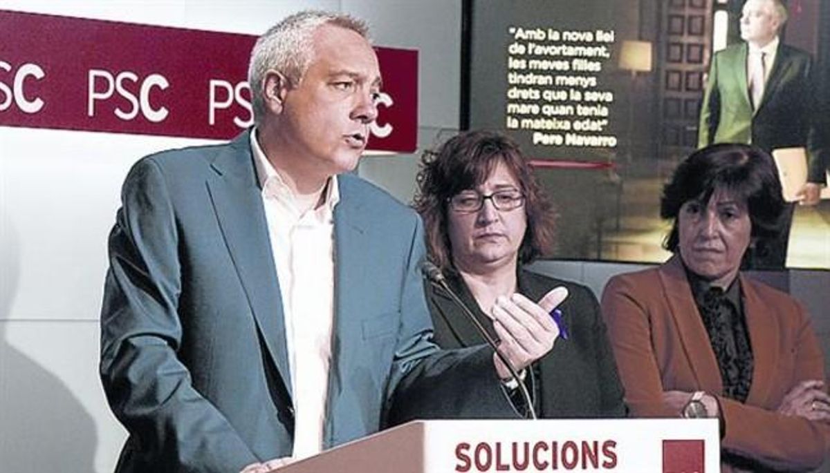 Pere Navarro, en una rueda de prensa. Pere Navarro, en una rueda de prensa.