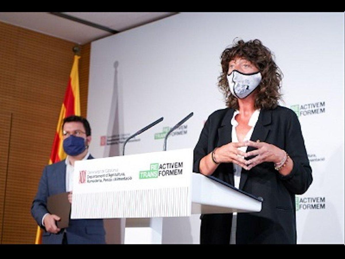 Rueda de prensa de Teresa Jordà y Pere Aragonès. Rueda de prensa de Teresa Jordà y Pere Aragonès.