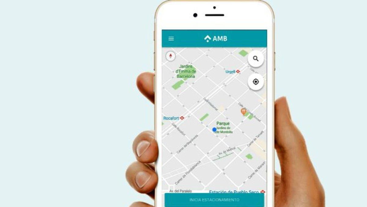 La aplicación ’AMB Aparcament Metropolità’ La aplicación ’AMB Aparcament Metropolità’