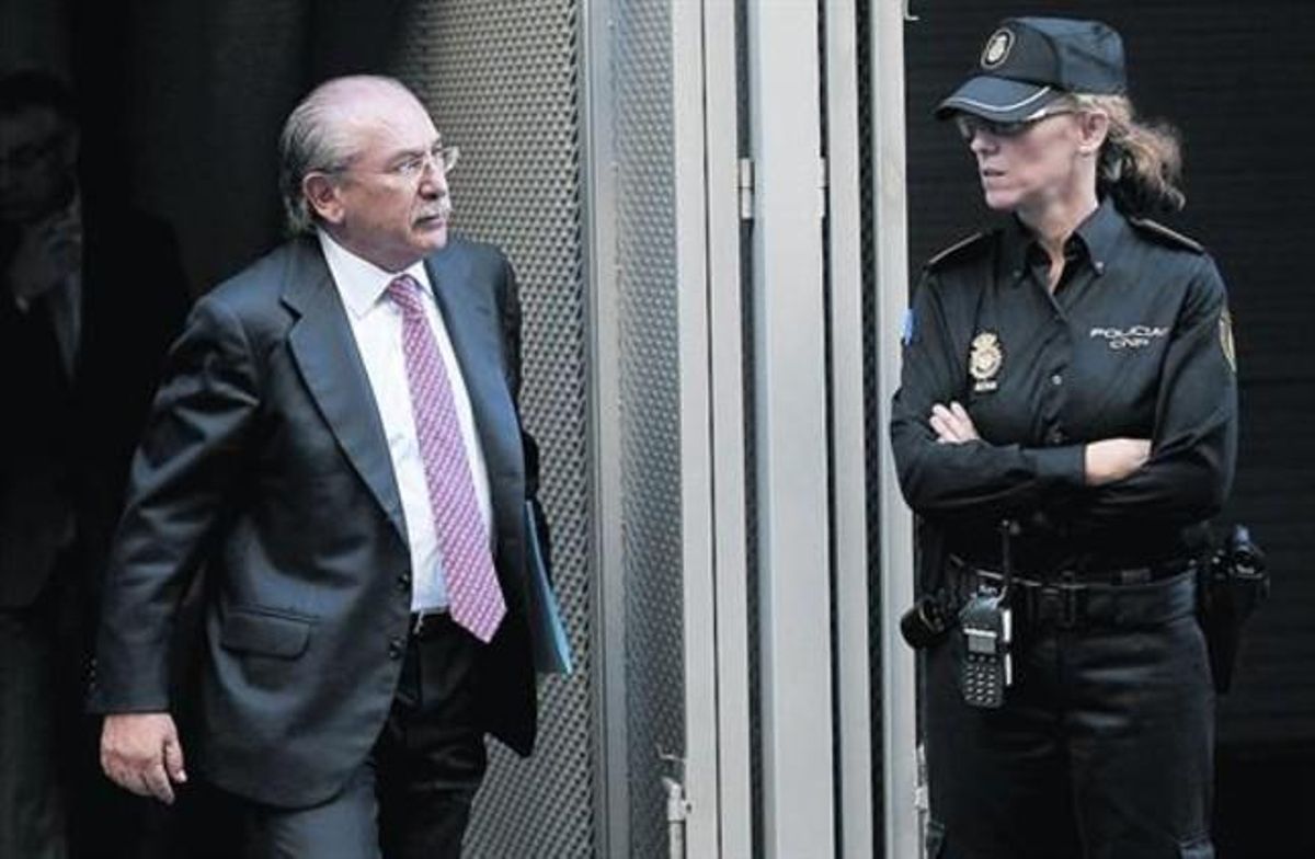 Luis del Rivero, expresidente de Sacyr, sale de la Audiencia Nacional tras declarar ante Ruz. Luis del Rivero, expresidente de Sacyr, sale de la Audiencia Nacional tras declarar ante Ruz.