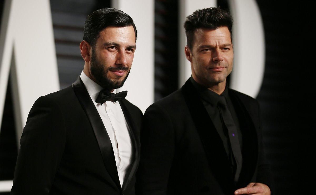 Ricky Martin con su esposo, el pintor sirio Jwan Yosef. Ricky Martin con su esposo, el pintor sirio Jwan Yosef.
